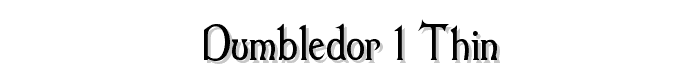 Dumbledor 1 Thin font